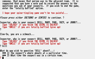 Inspector Clew-So atari screenshot